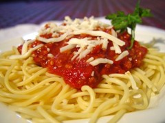 spaghetti dish