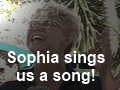 She sings for us right in the street. It's an Etta James song.